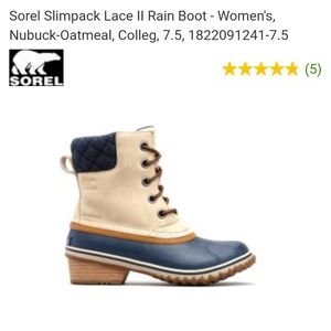 Sorel Slimpack Lace II Rain Snow Duck Boots